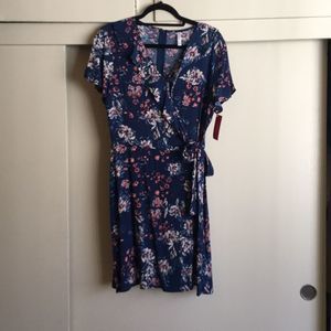 Blue floral dress